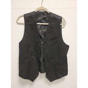 JF J.Ferrar Mens‎ Vest Black Medium M Formal Dress Career Business Layering